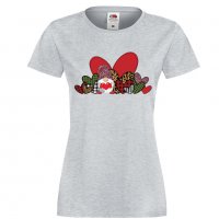 Дамска тениска Love Gnome Valentine's 14, снимка 7 - Тениски - 35552163