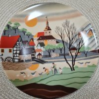 Колекционерска чиния Барбара Фюрстенхофер за Poole Pottery, снимка 1 - Декорация за дома - 38529985
