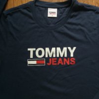 tommy hilfiger tommy jeans longsleeve - страхотна мъжка блуза КАТО НОВА, снимка 2 - Блузи - 43732531