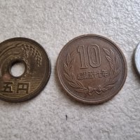 Монети. Япония. 1 ,5 ,10 ,50 ,100 йени . 5 бройки. , снимка 3 - Нумизматика и бонистика - 43436221