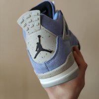 Нови Мъжки Обувки Nike Air Jordan Retro 4 UNC University Blue Сини Кецове Маратонки Размер 43, снимка 6 - Други - 39632515