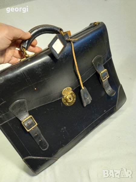 английска луксозна кожена чанта за документи Pickett    20/4, снимка 1