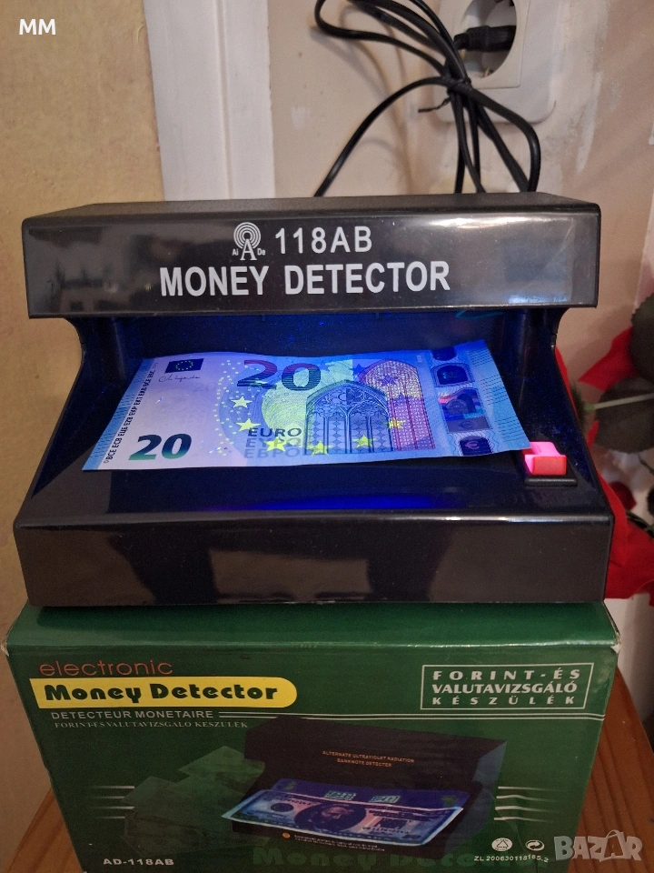 Мини детектор, проверка банкноти, документи, снимка 1