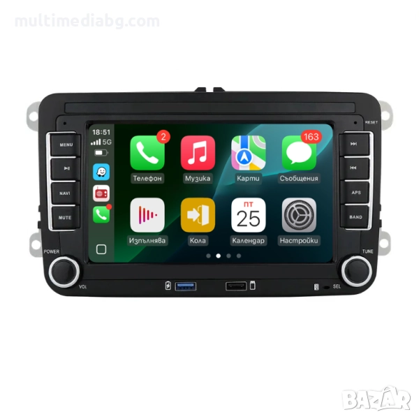 Volkswagen Touran 2003-2010 7" Мултимедия Навигация Android, снимка 1