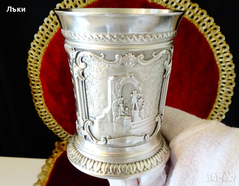 WMF чаша от калай за краля на валса Й.Щраус. , снимка 1