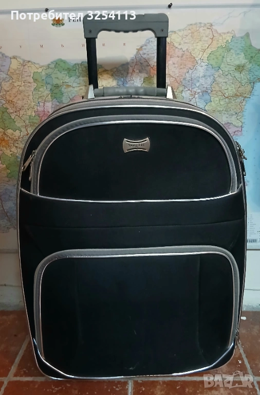Куфар голям с дръжка на колела, снимка 1