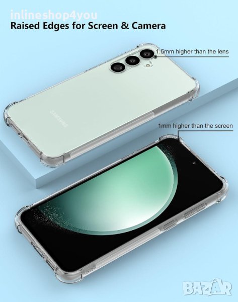 Прозрачен Силиконов Удароустойчив Кейс за Samsung Galaxy S23 FE, снимка 1