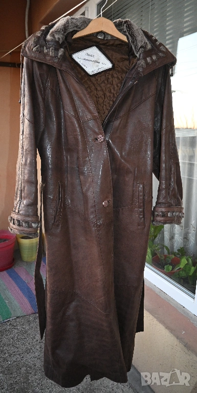 като ново дълго дебело палто естествена кожа , снимка 1