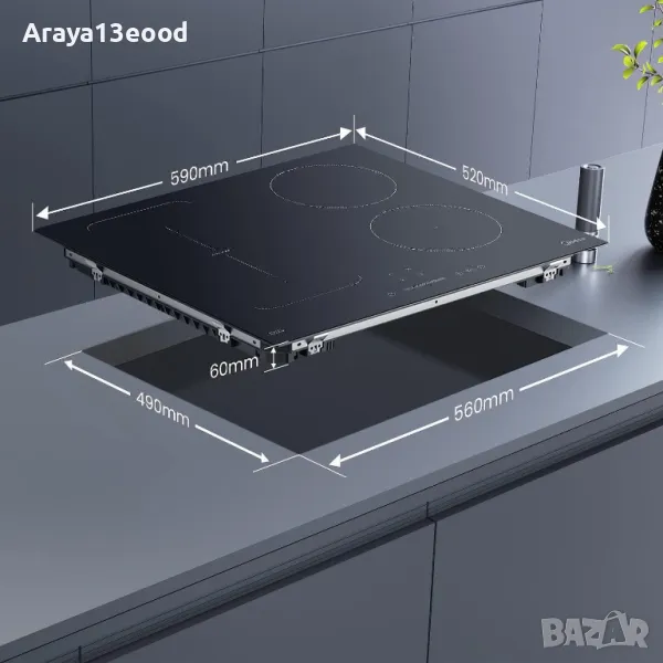 Midea - KI500IX - индукционен плот за вграждане 2 г Гаранция, снимка 1