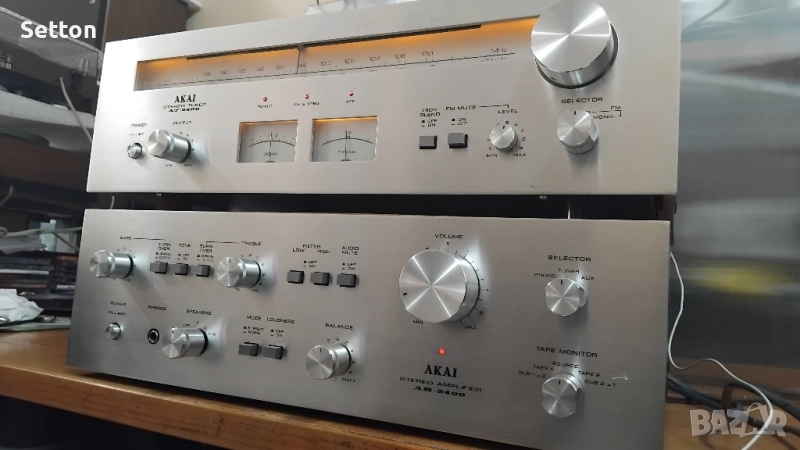 Akai AM-2400 + AT-2400 усилвател и тунер, снимка 1