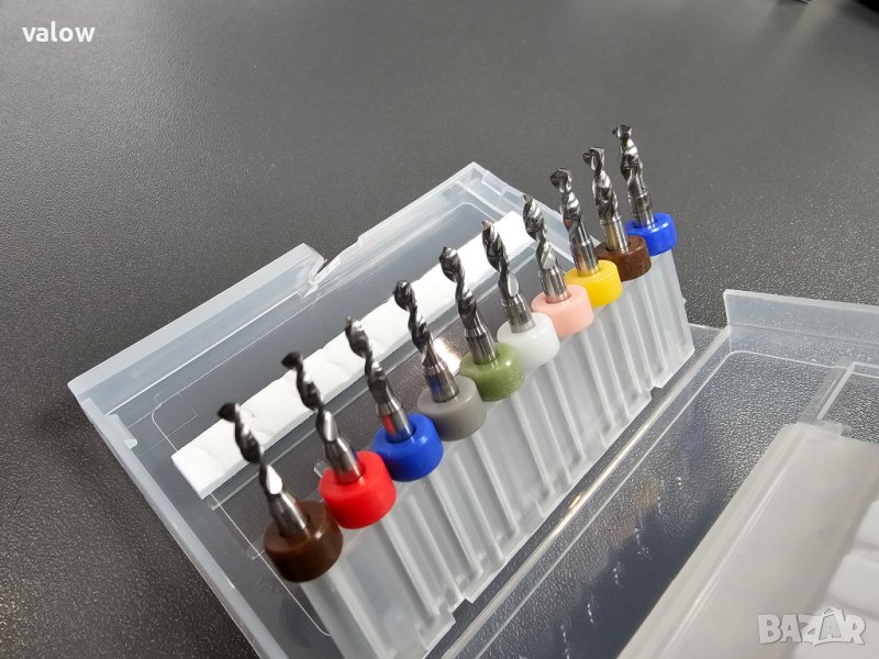 Карбидни твърдосплавни свредла Ф2.1 - 3.0 мм за Dremel Дремел cnc, снимка 1