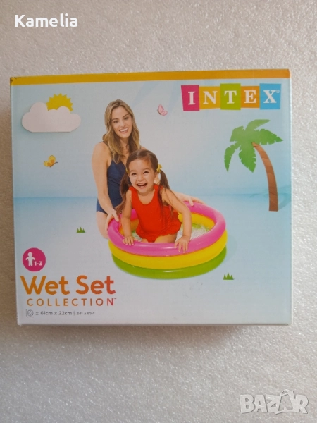 Басейн Intex, Надуваем, Многоцветен, 61х22 см., снимка 1