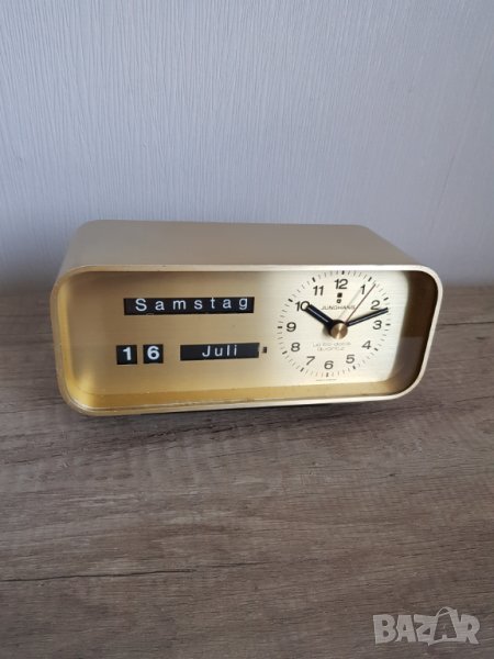 Стар настолен часовник Junghans С МЕСЕЦ ДАТА И ДЕН, снимка 1