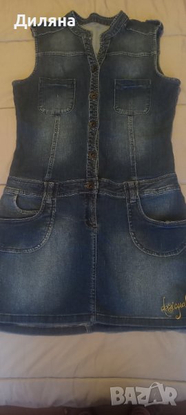 Дънкена рокля Л , снимка 1