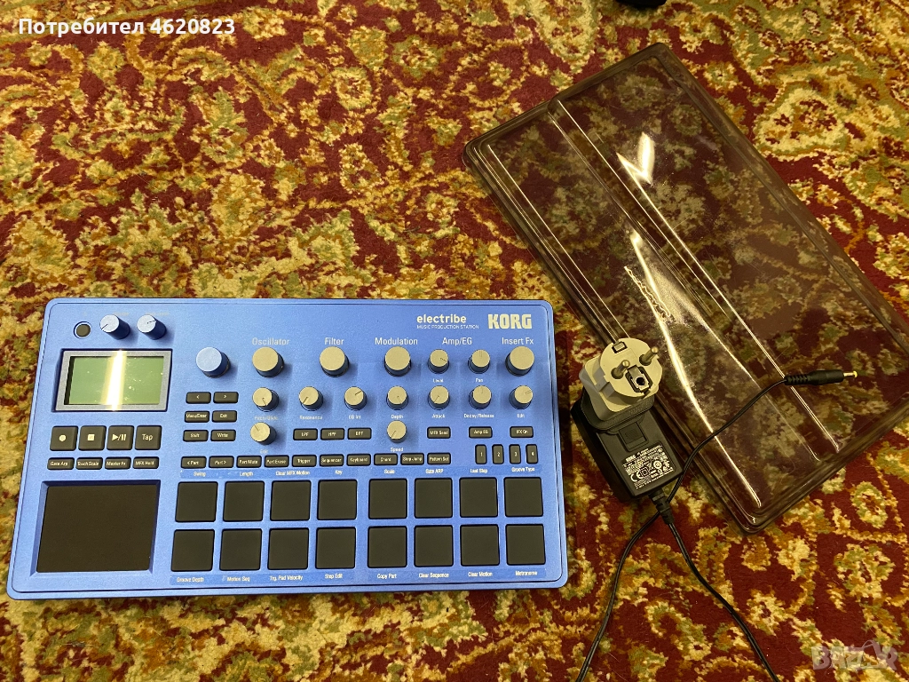 Korg Electribe Blue + Decksaver + зарядно, снимка 1