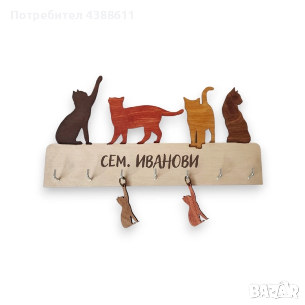 Закачалка за ключове - Котки, снимка 1