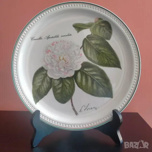 Порцелан чиния Villeroy & Boch Nicolas Liex Camellia Apertabilis Maculata 1993 23.5 см, снимка 1