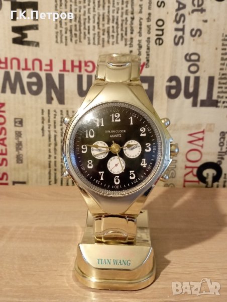 Настолен кварцов часовник, снимка 1