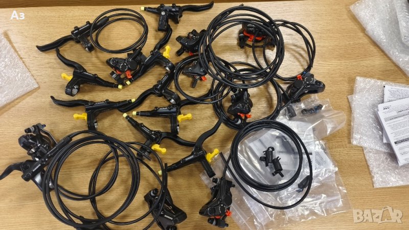 4-бутални комплект спирачки Shimano BL-MT401/BR-MT420, снимка 1