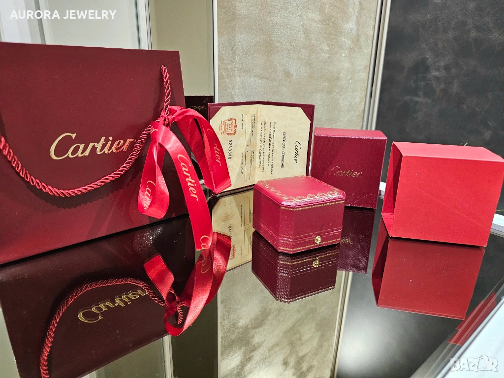 CARTIER Пълен Комплект Кутия и Сертификат за Пръстен, снимка 1