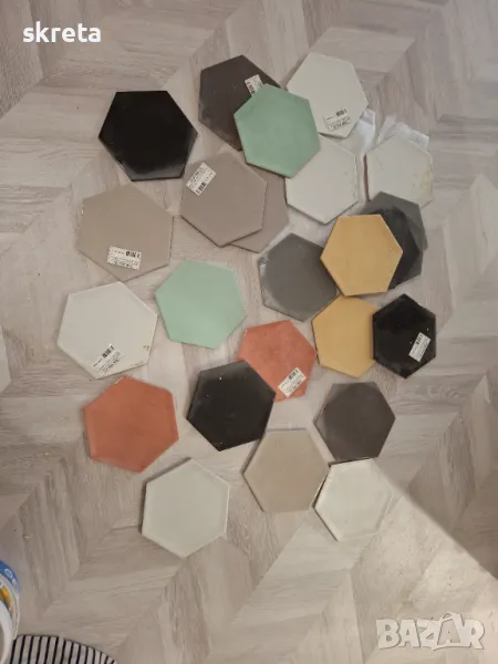 Хексагонални, шестъгълни, декоративни плочки гранитогрес, снимка 1