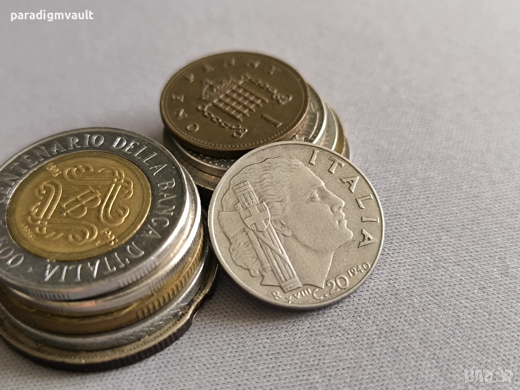 Монета - Италия - 20 чентесими | 1940г., снимка 1