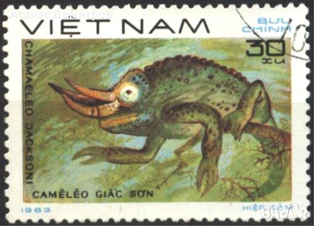 Клеймована марка Фауна Хамелеон 1983 от Виетнам, снимка 1