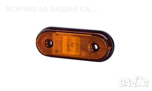 ЖЪЛТ ЛЕД LED габарит с 1 SMD диод овал, 12-24V , Полша , снимка 1