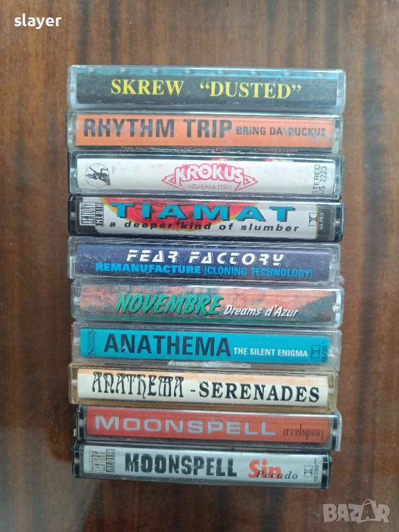 Лот аудио касети Krokus,Moonspell,Anathema,Tiamat, снимка 1