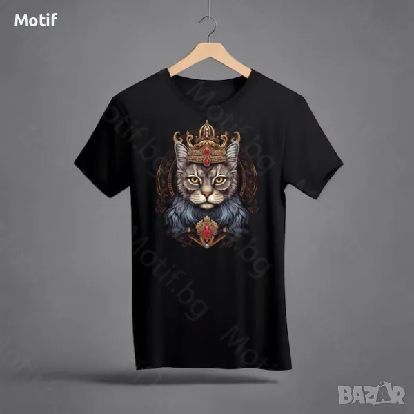 Тениска с щампа КОТКА Британска късокосместа котка / British Shorthair Cat T-shirt, снимка 1