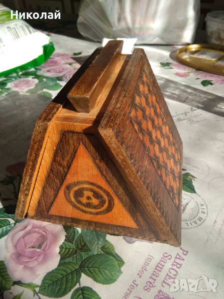 Дървена кутия за цигари, снимка 1