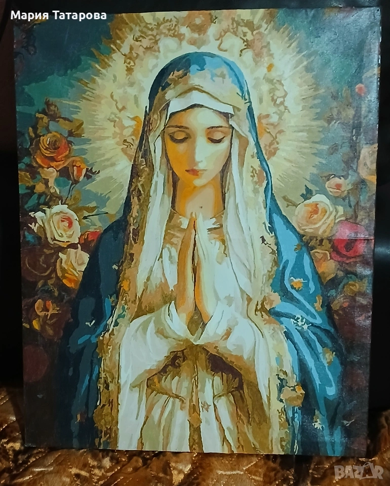 Картина рисува по номера Богородица, снимка 1