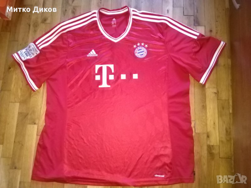 Байерн Мюнхен тениска 2013-14 Адидас №6 Тиаго игрална с бадж размер ХХХЛ, снимка 1