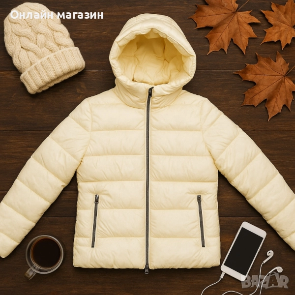 Топло капитонирано яке BENETHON, снимка 1