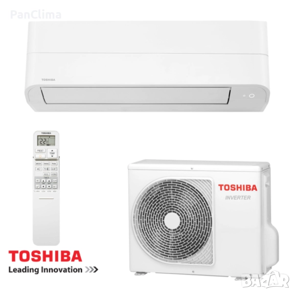 Инверторен климатик Toshiba Essento RAS-B16B2KV2G-E + RAS-16B2AVG-E2, 16000 BTU, 32 м2, А++, R-32, Б, снимка 1