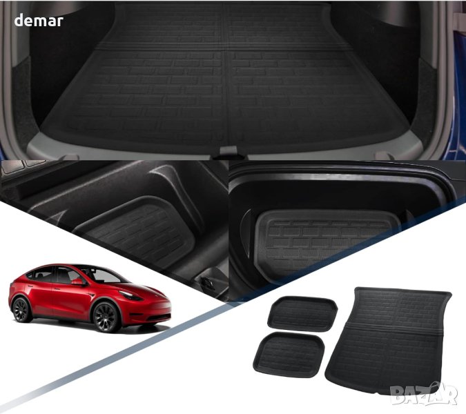 RUIYA Стелка за багажник Tesla Model Y 2020 2021 2022, черна, снимка 1