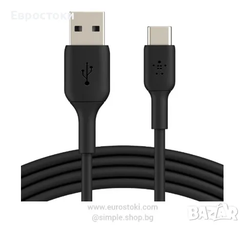 Кабел Belkin BoostCharge USB-A към USB-C, 1 метър, снимка 1