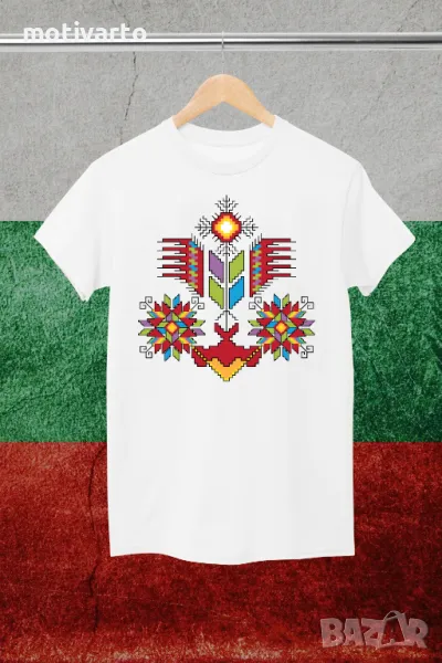Тениска с шевица "Дървото на живота", снимка 1