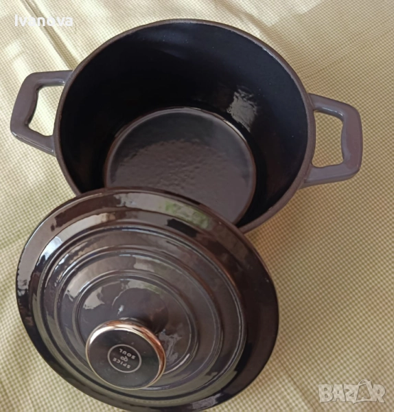 Чугунена тенджерка емайлирана, снимка 1