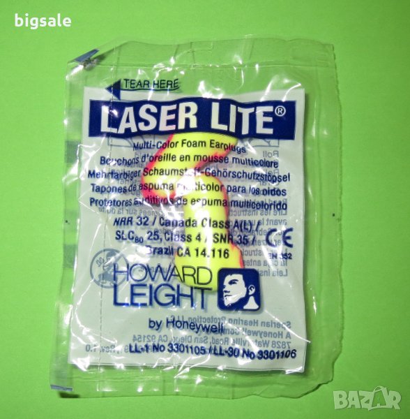 Нови тапи за уши Laser Lite Howard Leight / Honeywell earplugs, снимка 1