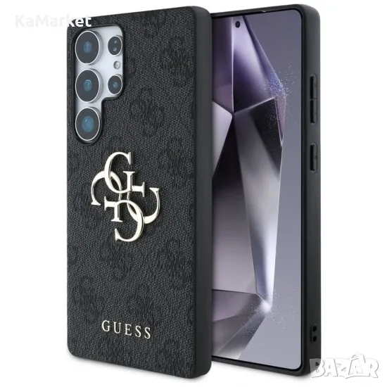 Оригинален кейс Guess Big 4G Logo Classic, За Samsung Galaxy S25 Ultra, Черен и Протектор, снимка 1