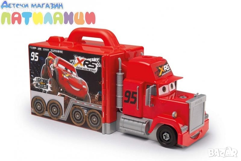 Smoby Disney Cars Автосимулатор камион куфарче Cars XRS Mack Truck, снимка 1