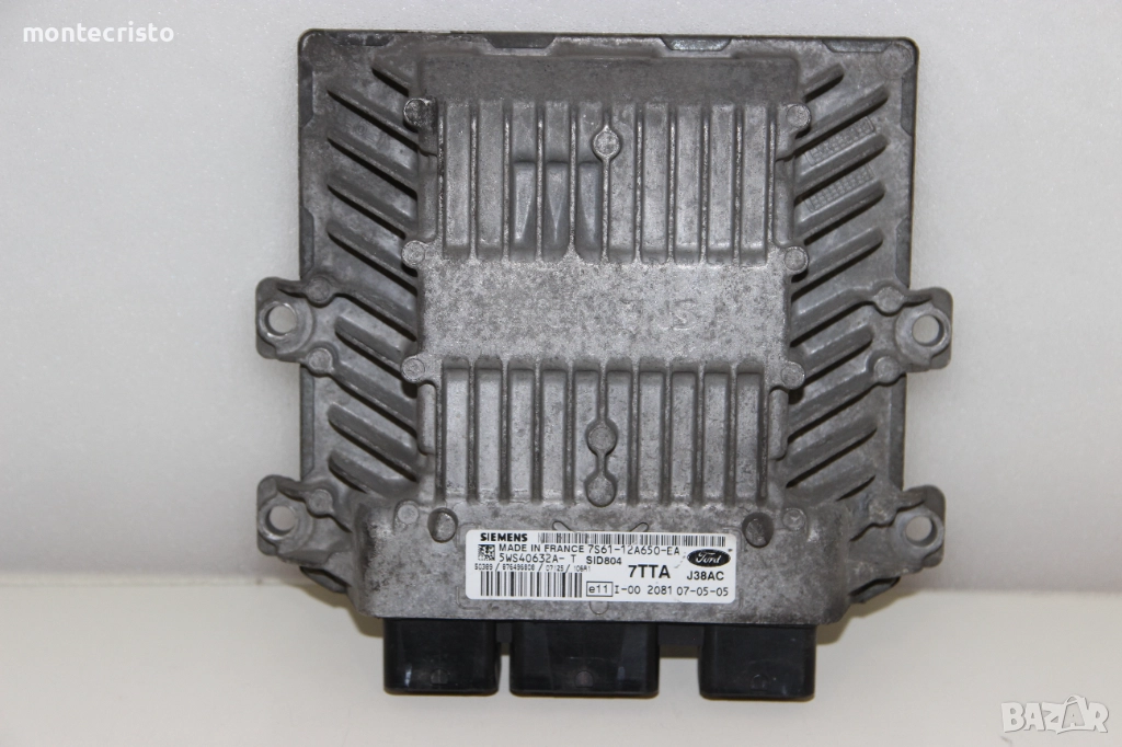 Моторен компютър Ford Fiesta MK6 / 7S61-12A650-EA / 5WS40632AT / SID804 / 5WS40632A-T / 7S6112A650EA, снимка 1