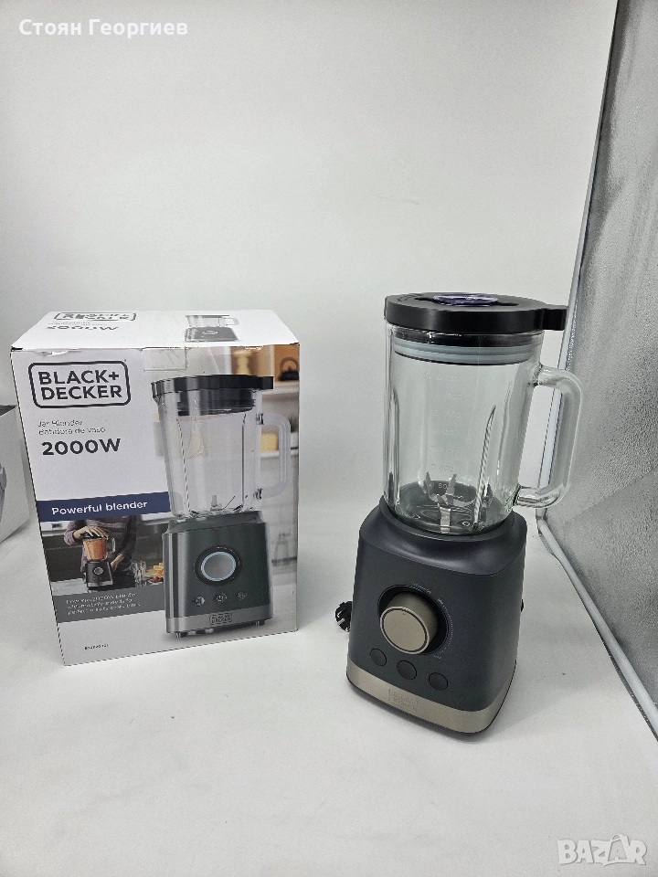 Чисто нов Блендер Black & Decker BXJB2000E, 1.8 л, 2000 W, Черен, снимка 1
