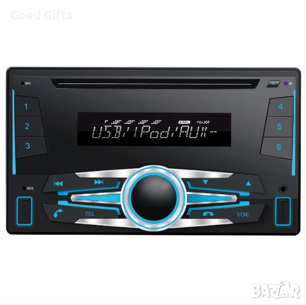 Универсална мултимедия за кола двоен дин с блутут, MP3 Player 2DIN, FM STEREO RADIO, USB-PORT, MMC/S, снимка 1