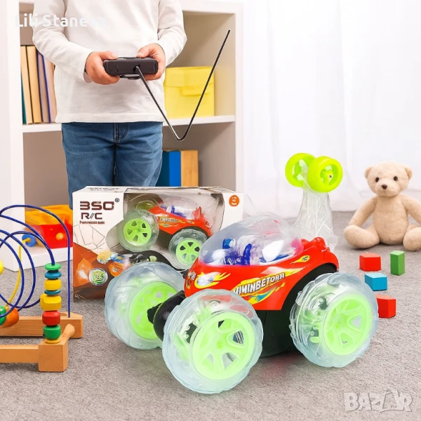 360° Каскадна количка с дистанционно – Светлини, звук и невероятни стънтове. , снимка 1