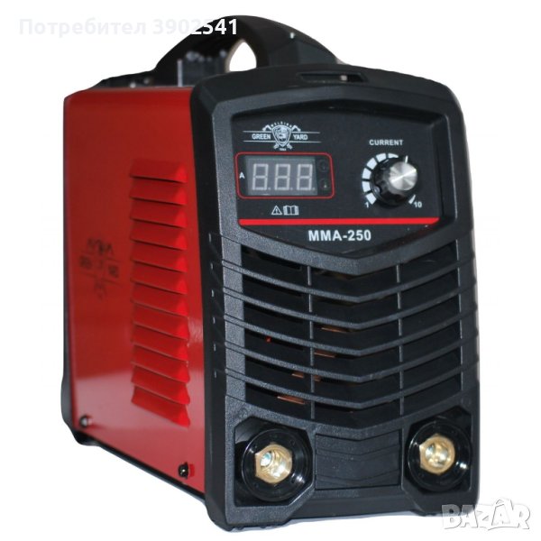 Инверторен електрожен Greenyard - IGBT - ММА 250А реални ампери - електроди 1 мм до 5 мм, снимка 1