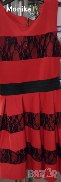 Нова официална рокля в червен цвят , снимка 1