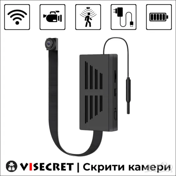 WiFi мини камера за вграждане | VISECRET, снимка 1