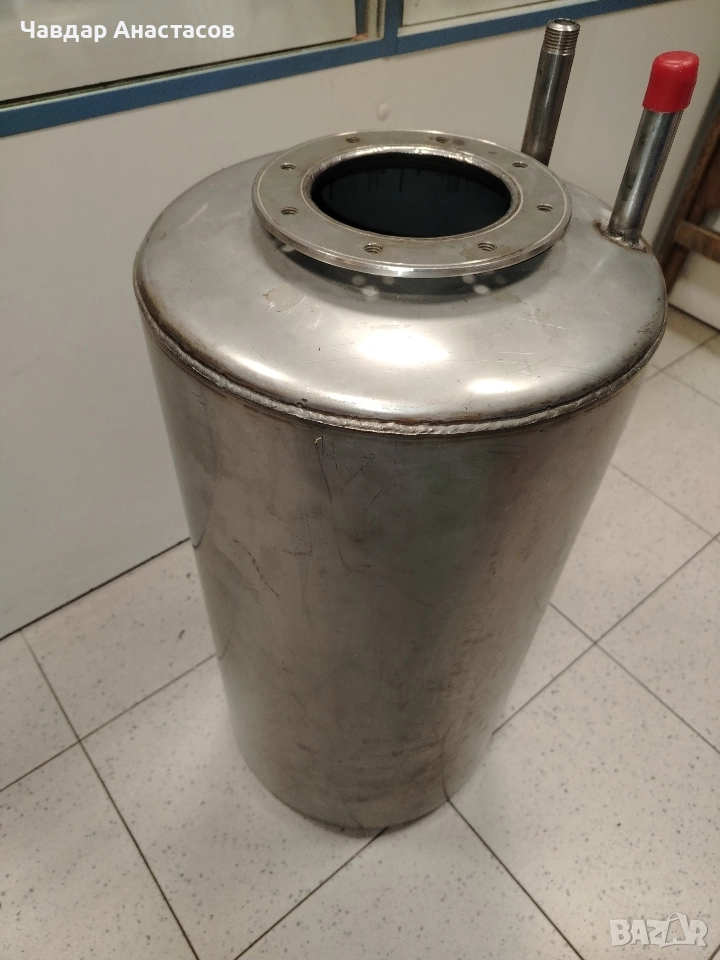 водосъдържател неръждаем 50л., снимка 1